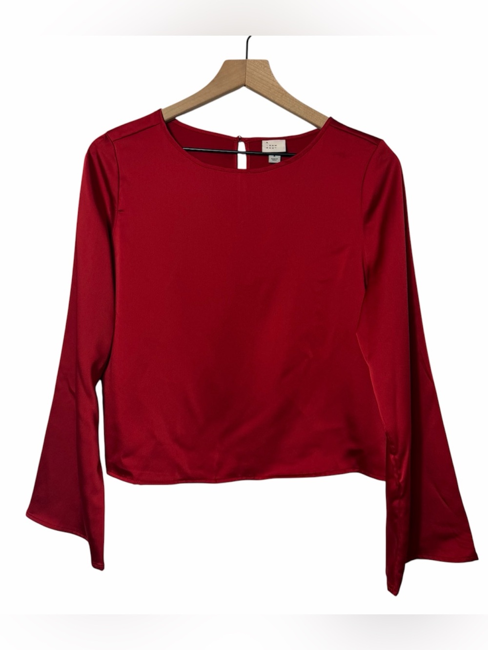A New Day Red Blouse Women's Medium NWT
